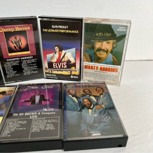 Classic Country and Pop Cassette Tape Lot of 7 Greatest Hits Elvis Mills Brother - Picture 4 of 9